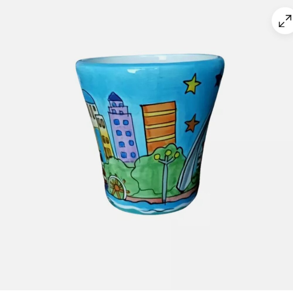 St Louis Coffee Mug Size 6" Wide With Handle 4.5" Tall City Souvenir Mug - Picture 5 of 10